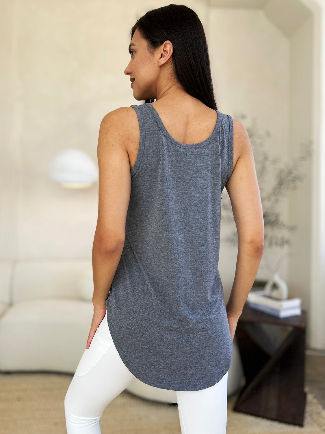Basic Bae Full Size Round Neck Curved Hem Tank - Mavella BoutiqueWomen’s Daywear