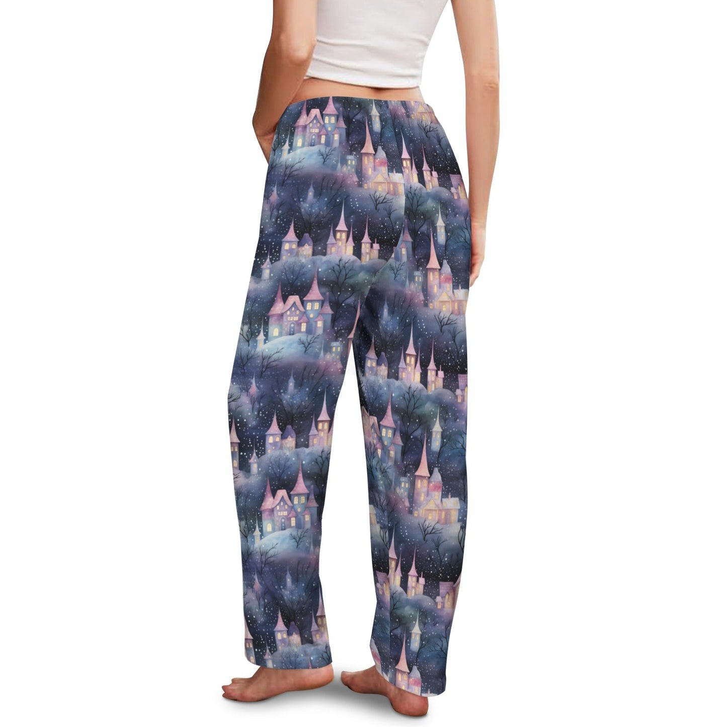Snow Magical | Relaxed Fit Adult Pajamas Pants - Mavella BoutiquePajamas