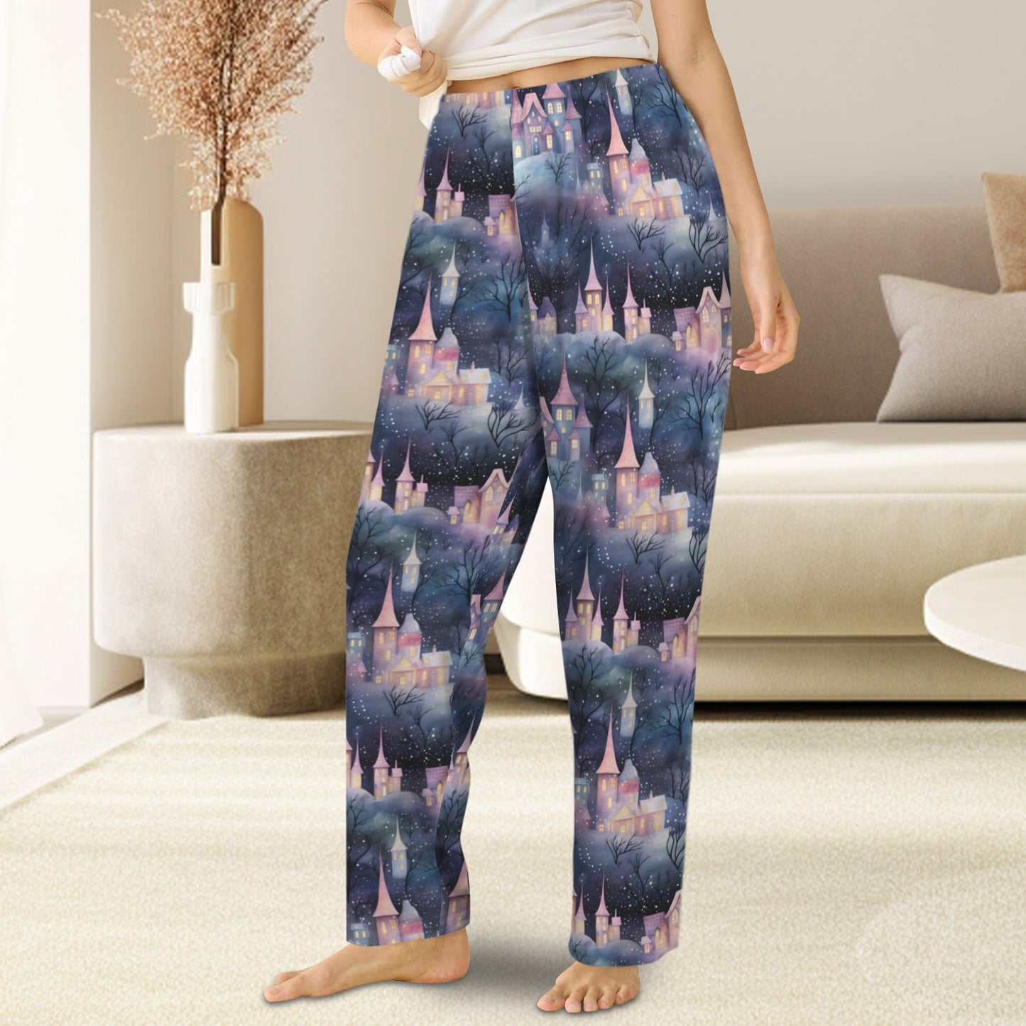 Snow Magical | Relaxed Fit Adult Pajamas Pants - Mavella BoutiquePajamas