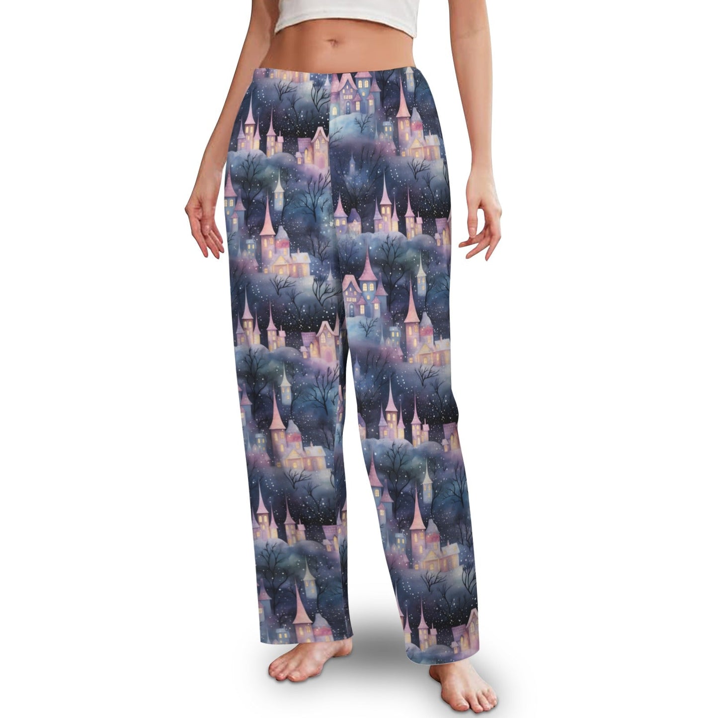 Snow Magical | Relaxed Fit Adult Pajamas Pants - Mavella BoutiquePajamas