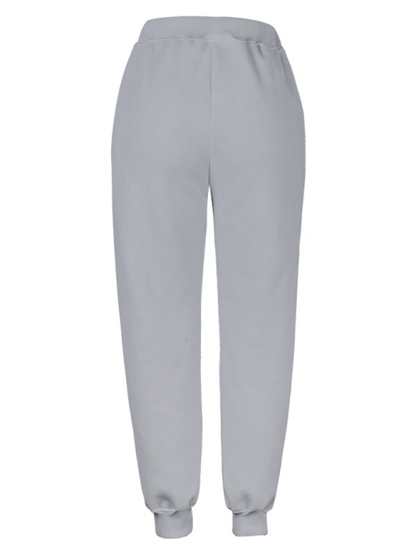 Women's Casual Cotton Loose Pocket Sports Pajama Pants - Mavella Boutique