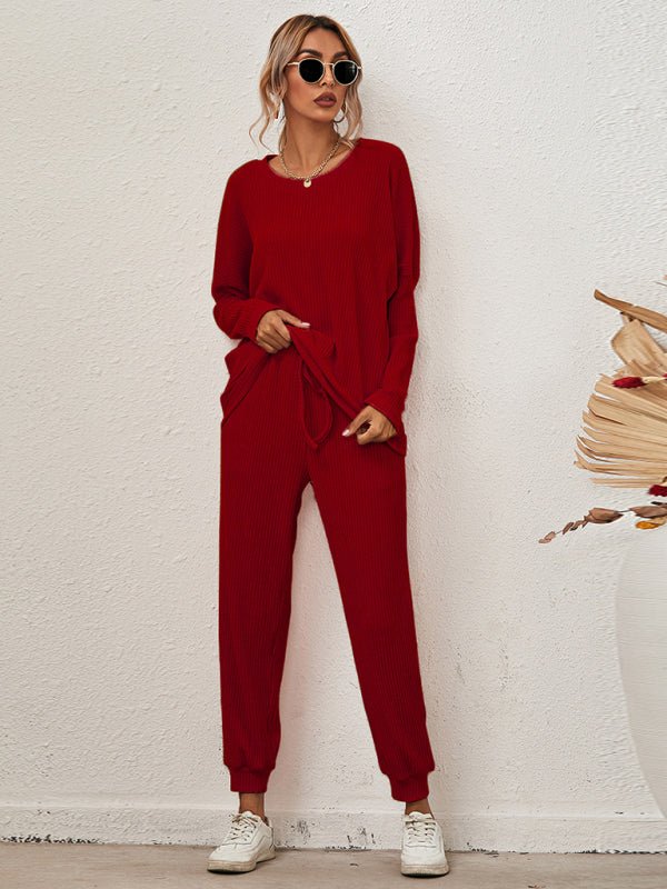 Women's Long - Sleeved Loose Loungewear Pajamas - Mavella Boutique