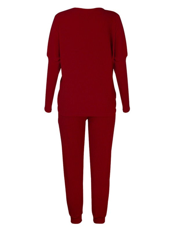 Women's Long - Sleeved Loose Loungewear Pajamas - Mavella Boutique