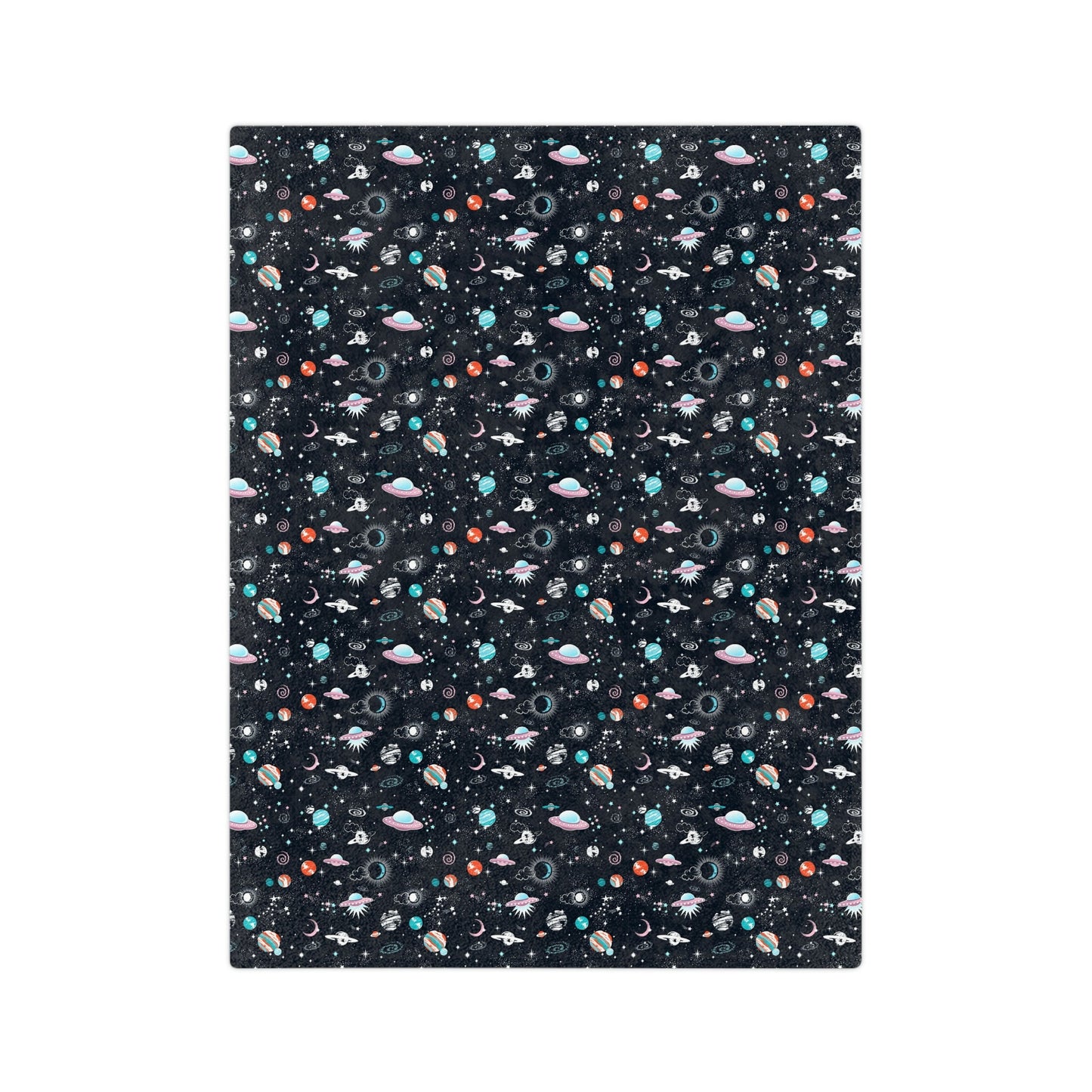 Spaced Out Velveteen Minky Blanket - Mavella BoutiqueHome Decor