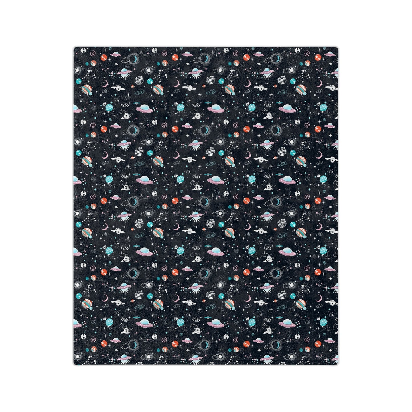 Spaced Out Velveteen Minky Blanket - Mavella BoutiqueHome Decor