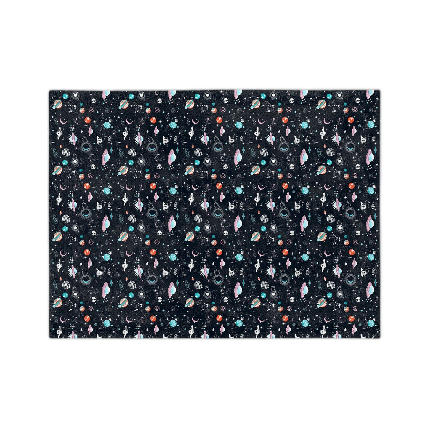 Spaced Out Velveteen Minky Blanket - Mavella BoutiqueHome Decor