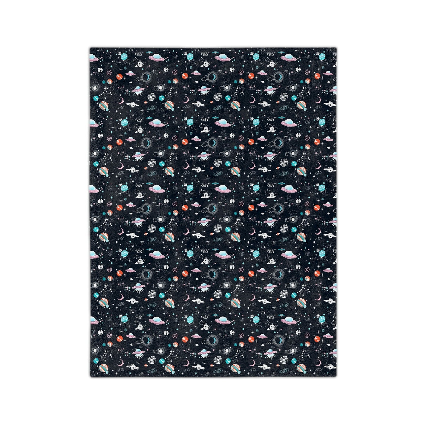 Spaced Out Velveteen Minky Blanket - Mavella BoutiqueHome Decor