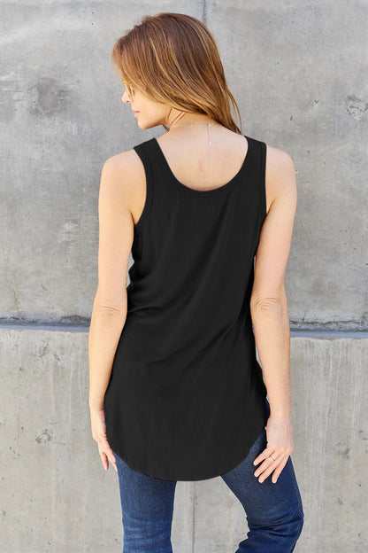 Basic Bae Full Size Round Neck Curved Hem Tank - Mavella BoutiqueWomen’s Daywear
