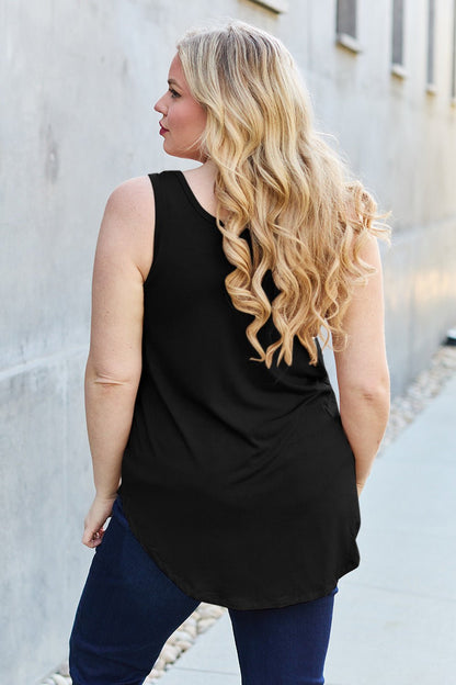 Basic Bae Full Size Round Neck Curved Hem Tank - Mavella BoutiqueWomen’s Daywear