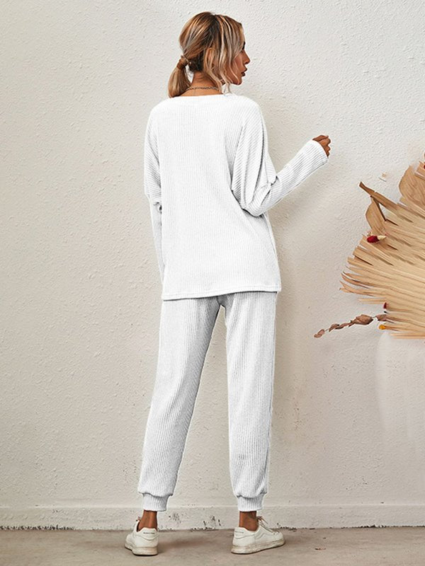 Women's Long - Sleeved Loose Loungewear Pajamas - Mavella Boutique