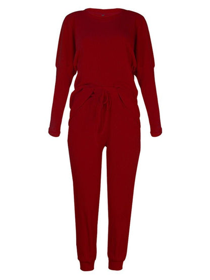 Women's Long - Sleeved Loose Loungewear Pajamas - Mavella Boutique