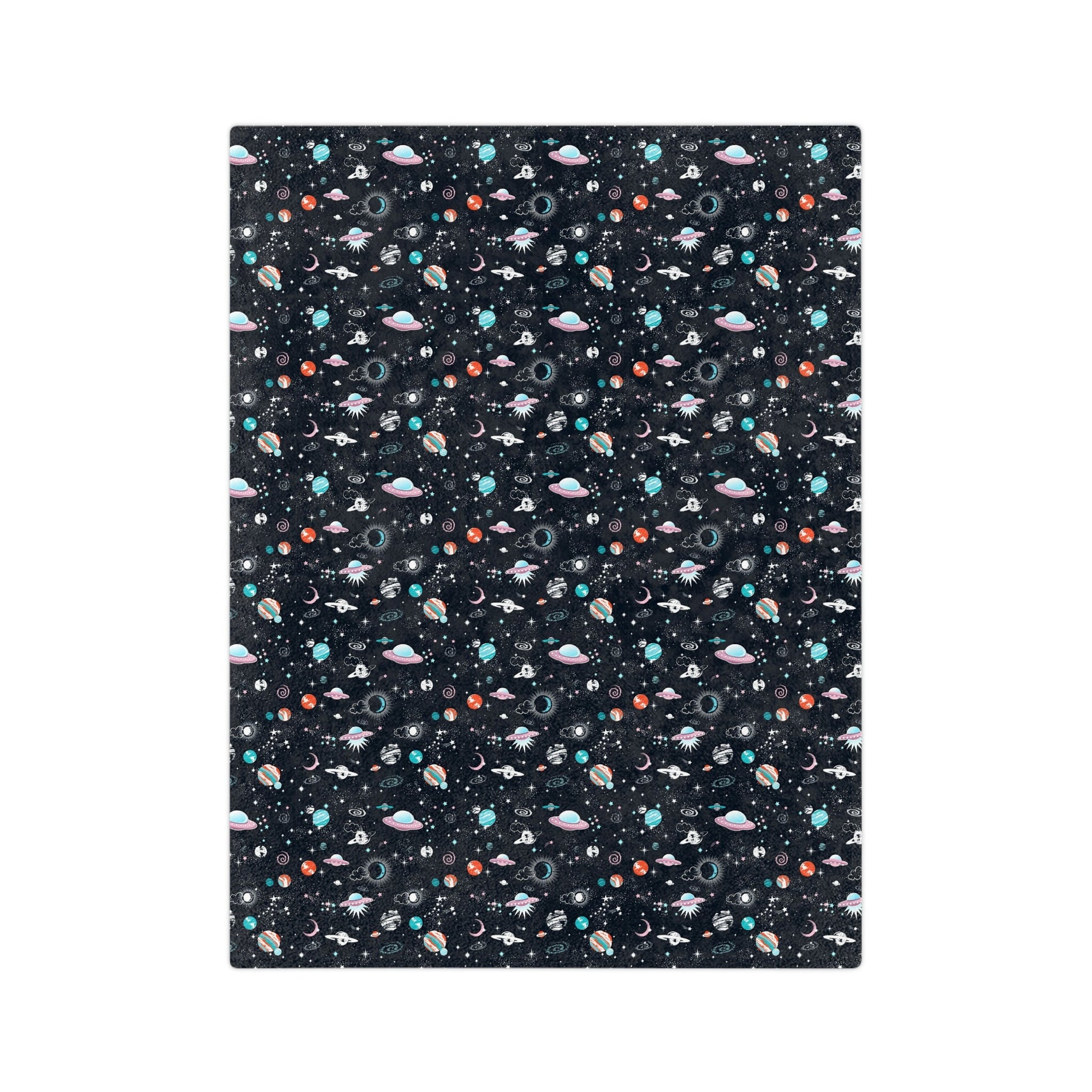 Spaced Out Velveteen Minky Blanket - Mavella BoutiqueHome Decor