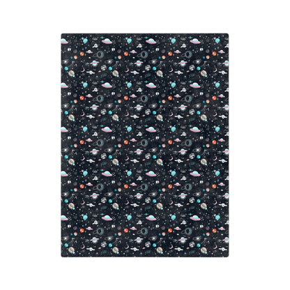Spaced Out Velveteen Minky Blanket - Mavella BoutiqueHome Decor