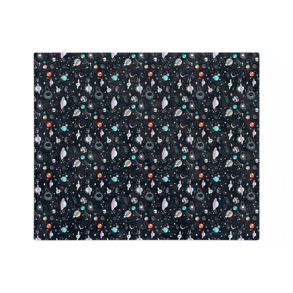 Spaced Out Velveteen Minky Blanket - Mavella BoutiqueHome Decor