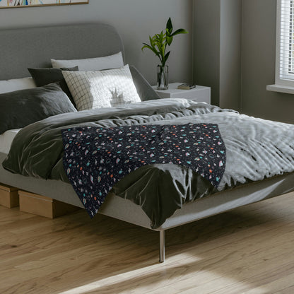 Spaced Out Velveteen Minky Blanket - Mavella BoutiqueHome Decor