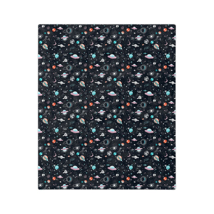 Spaced Out Velveteen Minky Blanket - Mavella BoutiqueHome Decor