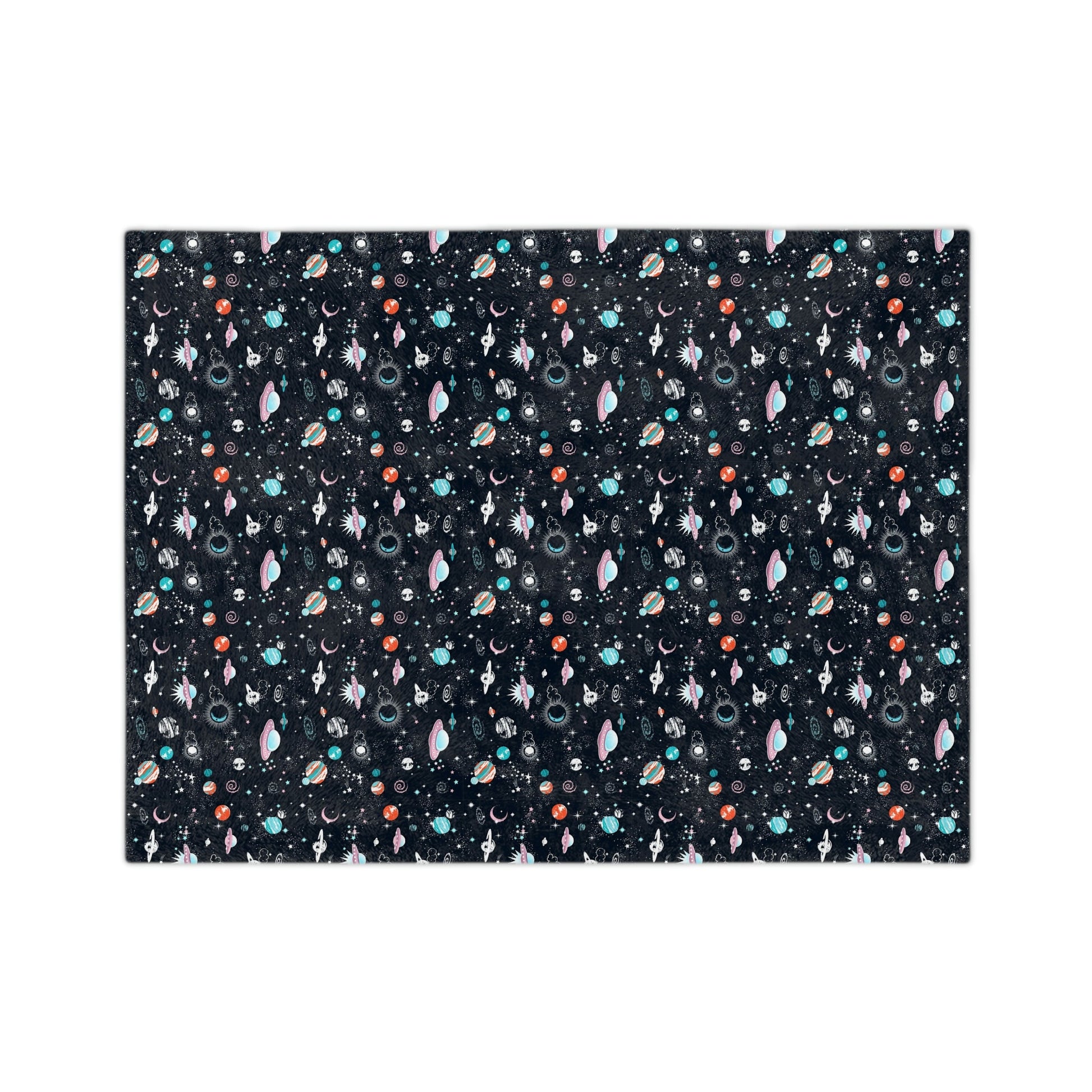 Spaced Out Velveteen Minky Blanket - Mavella BoutiqueHome Decor