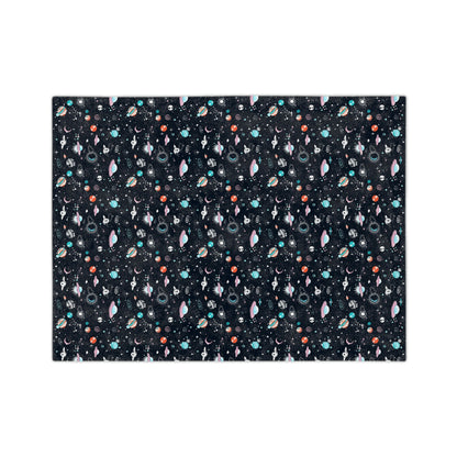 Spaced Out Velveteen Minky Blanket - Mavella BoutiqueHome Decor